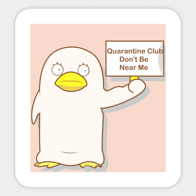 quarantine club stay at home elizabeth san Sticker by Twfx_Design